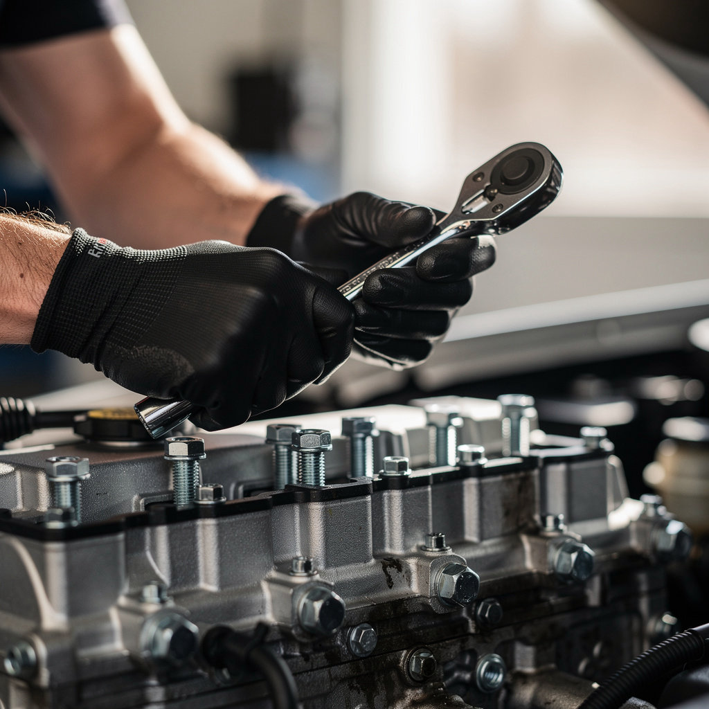 James Automotive Services technician performing professional auto repair and diagnostics in San Diego